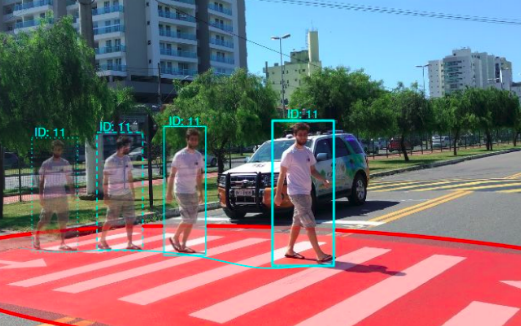 Handling pedestrians in self-driving cars using image tracking and alternative path generation with Frenét frames